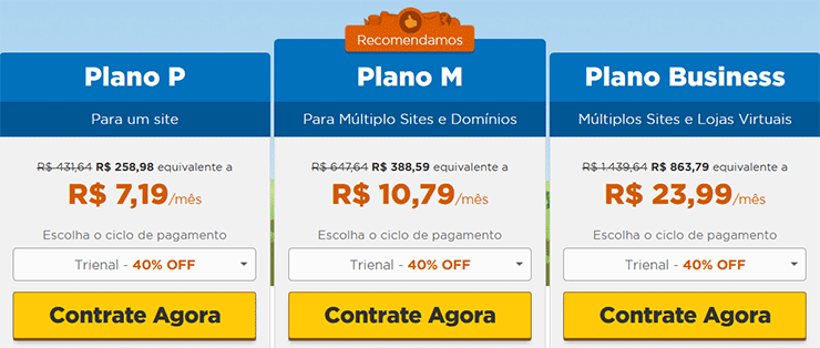 planos criar blog hostgator